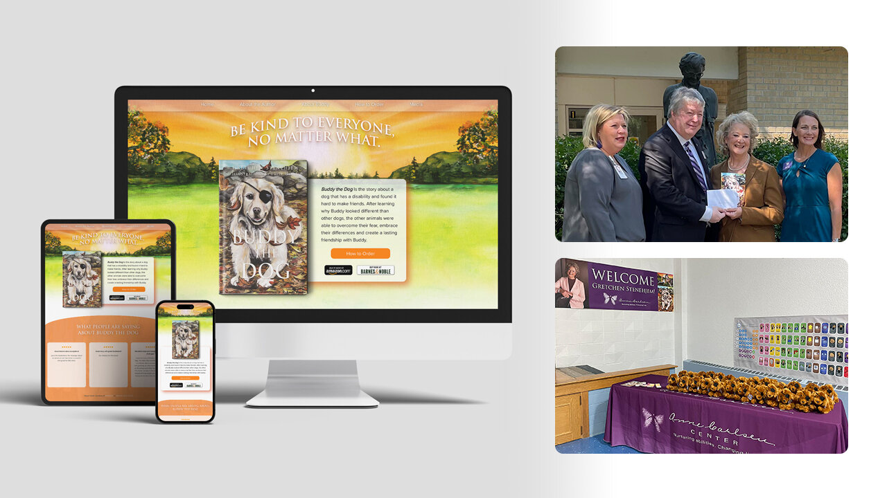 Image of BuddytheDog.org Website and Author